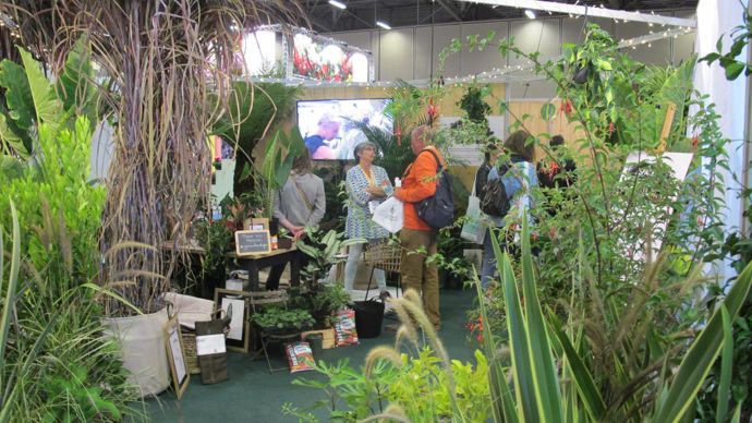 Garden_Lab, présent pour la seconde année, a montré un aménagement de magasin et les dernières tendances du commerce du végétal en ville. ©Pascal Fayolle